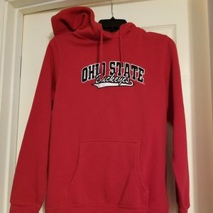 NCAA women's med hooded Ohio State sweatshirt